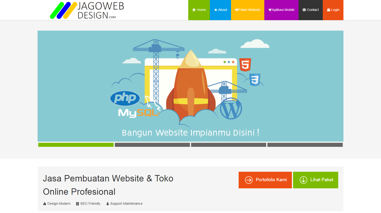 jasa website profesional