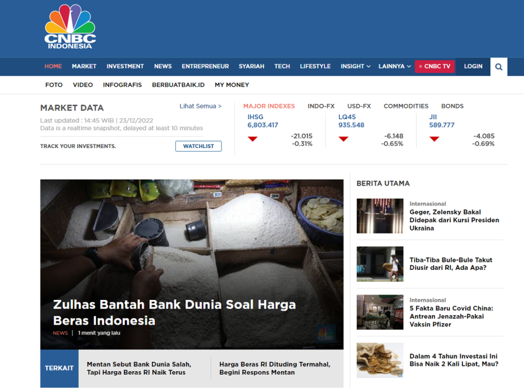 Kumpulan Portal Berita Sumber : CNBC Indonesia