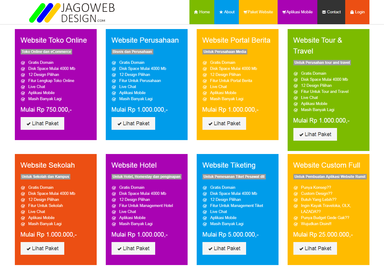 jasa website Jogja Jagoweb design