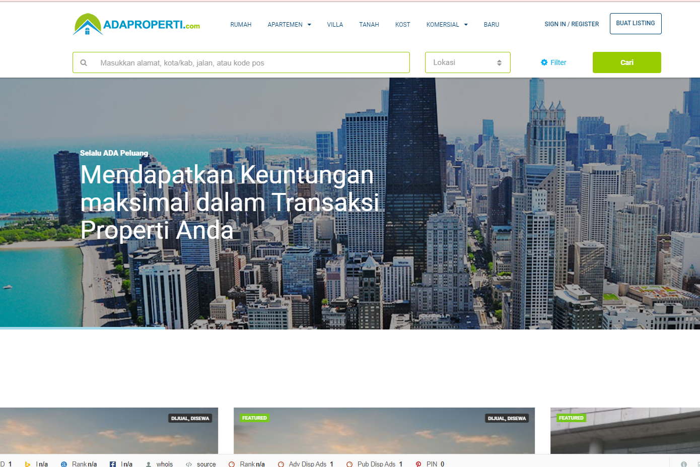 Contoh website property